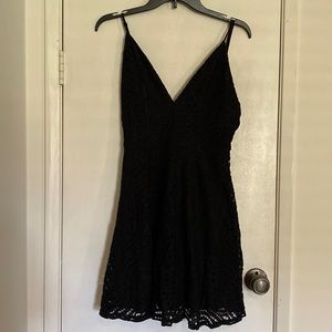 Kimchi Blue Strap Lace Mini Skater Dress